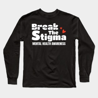 Break The Stigma - Torn Paper Style nurse practitioner Long Sleeve T-Shirt